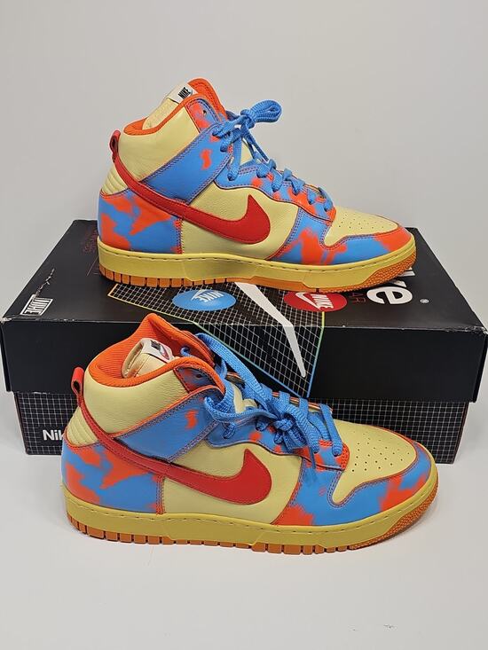 Nike Dunk High 1985 SP Orange Acid Wash Mens size 11.5 DD9404-800 NEW main image 2